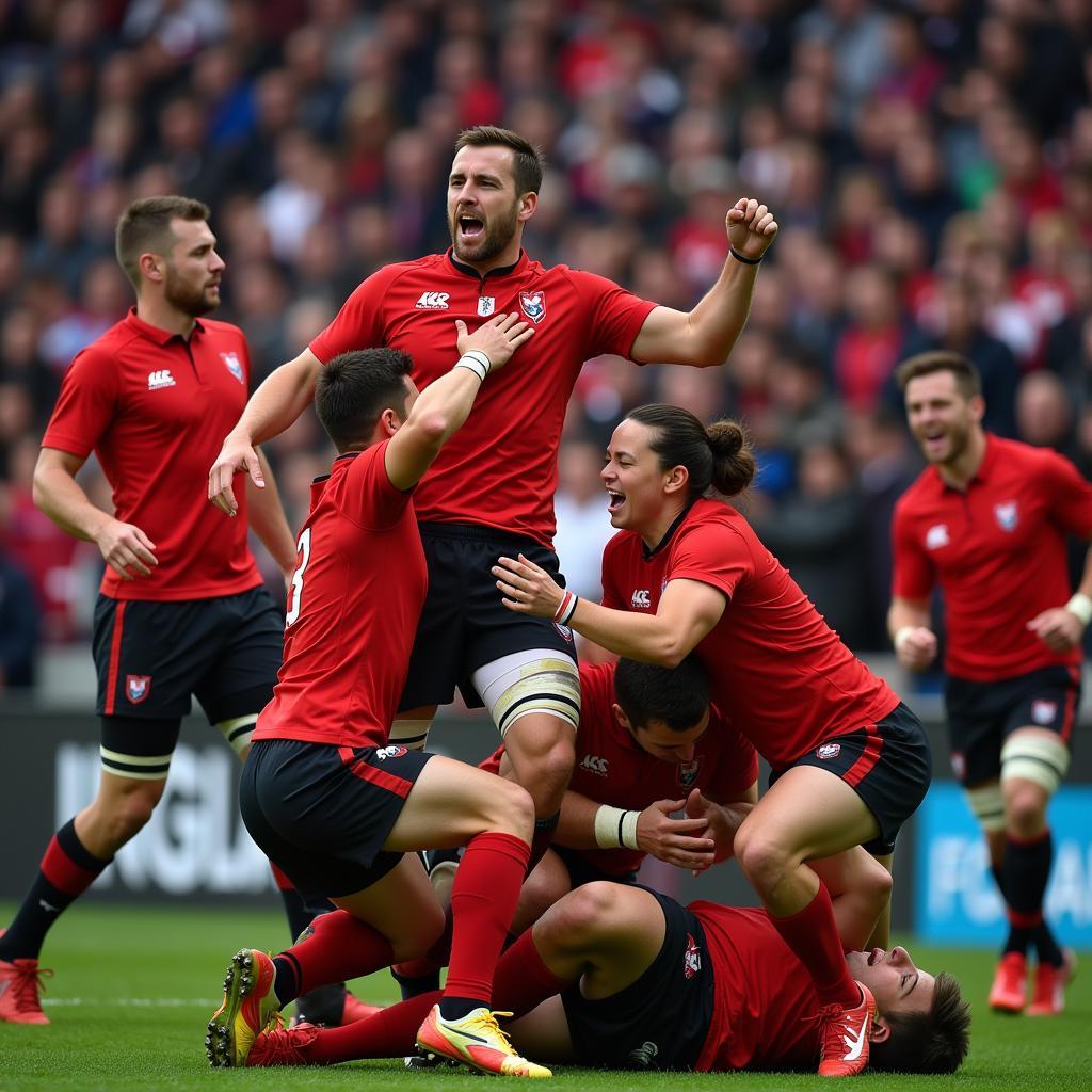 Georgian Fans Celebrating