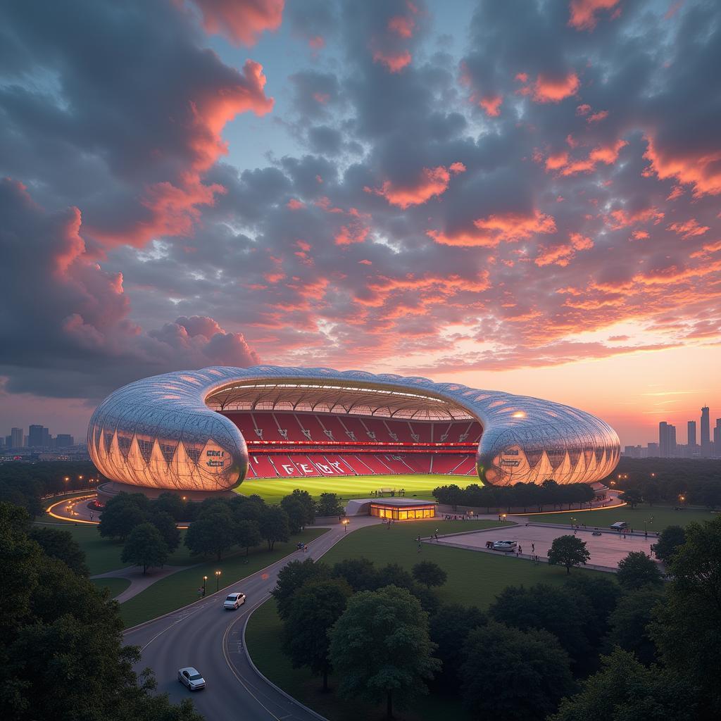 Hình ảnh minh họa tương lai của Liverpool FC