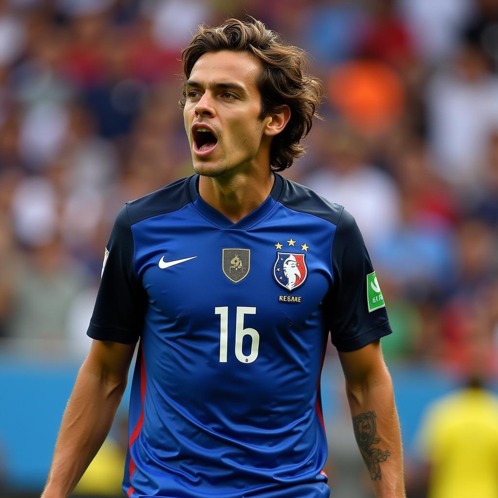 Griezmann trong trận khai mạc World Cup 2014