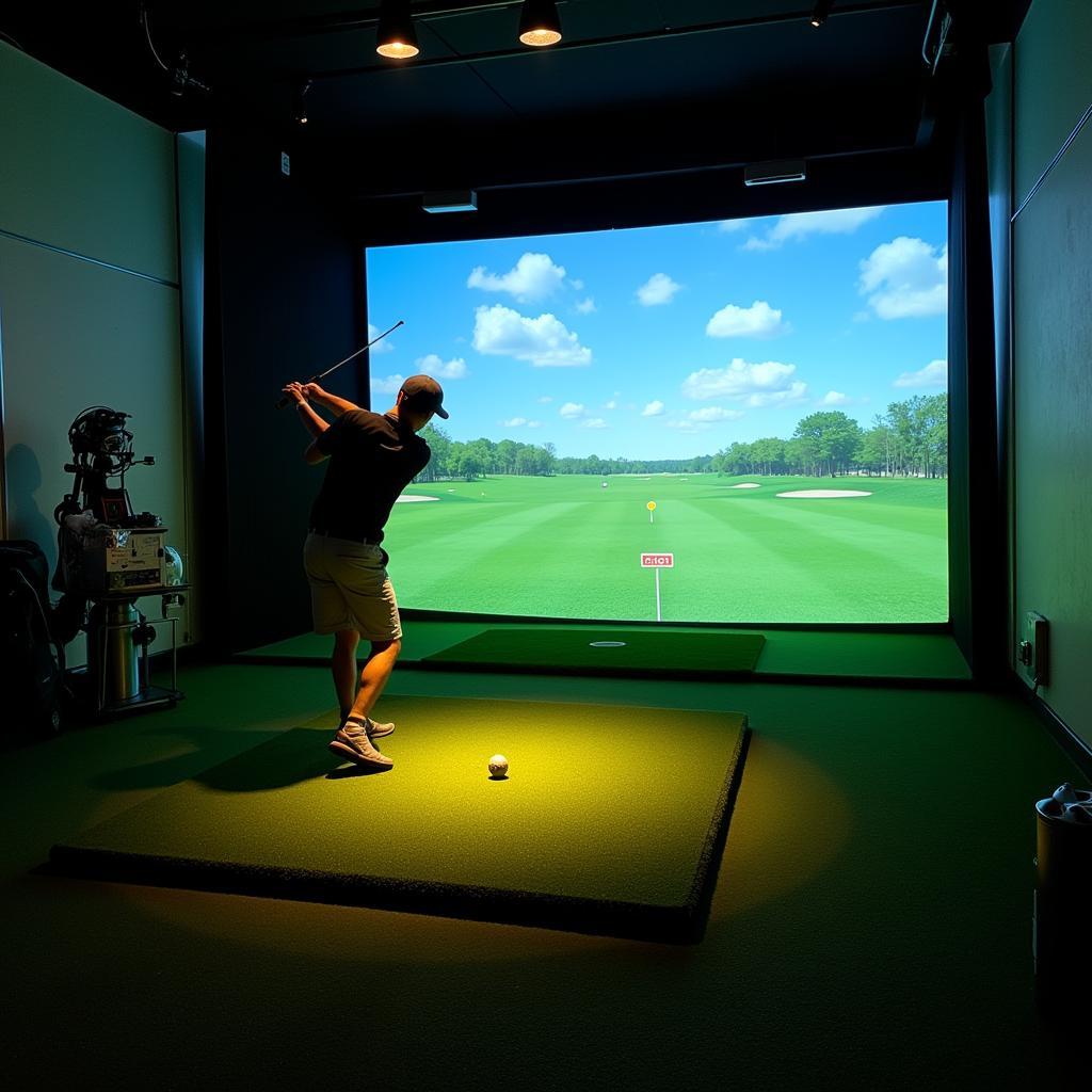 Hệ thống cảm biến hiện đại tại indoor golf mini t-clb