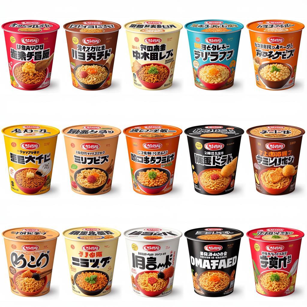 Các hương vị mì cup noodles Nhật Bản đa dạng