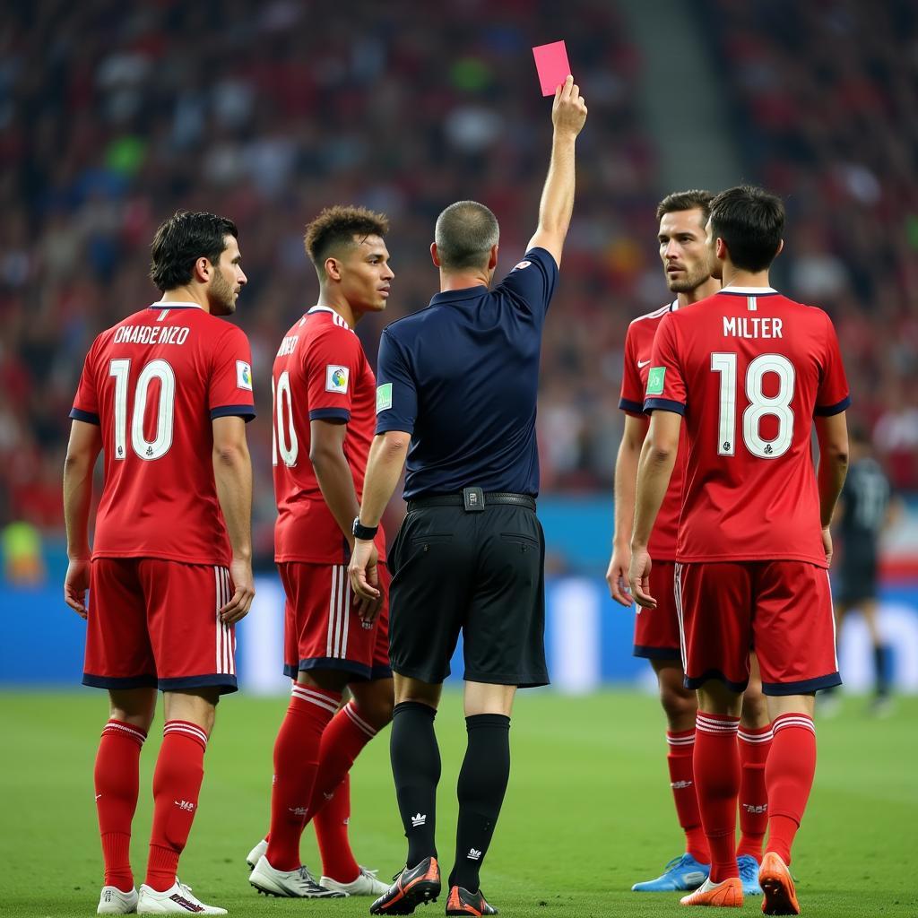 Impact of a Red Card in a World Cup Match