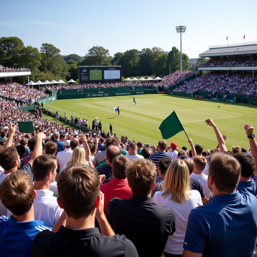 Khán giả cổ vũ tại MercedesCup 2017