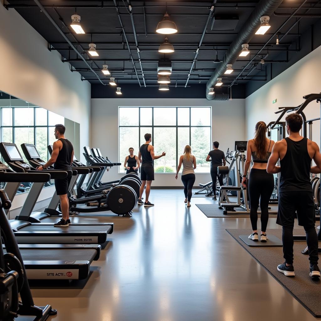 Không gian tập luyện tại CLB Gym Gò Đen