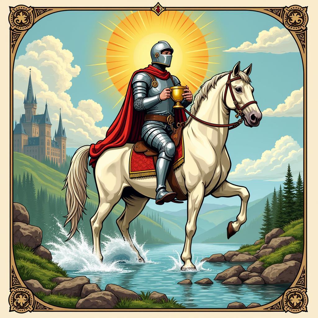 Biểu tượng Knight of Cups Tarot