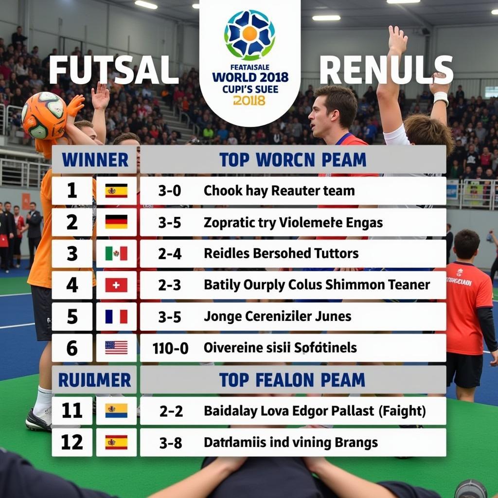 Kết quả Futsal World Cup 2018