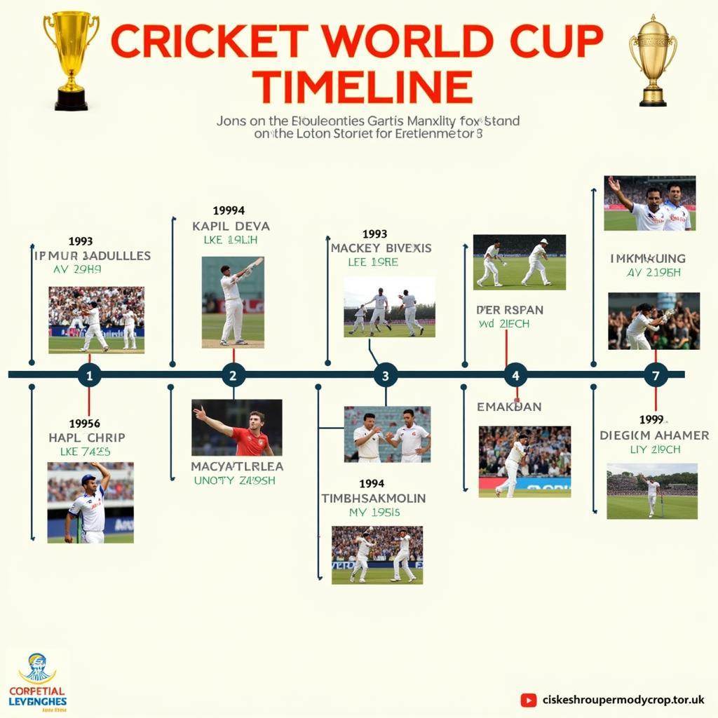 A timeline of Cricket World Cup history