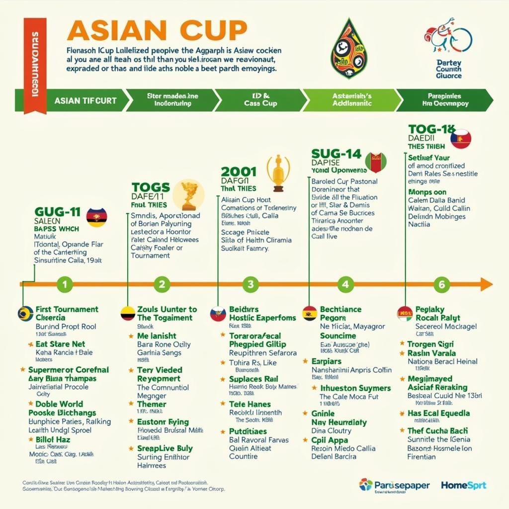 Lịch sử phát triển Cup Asian qua các năm