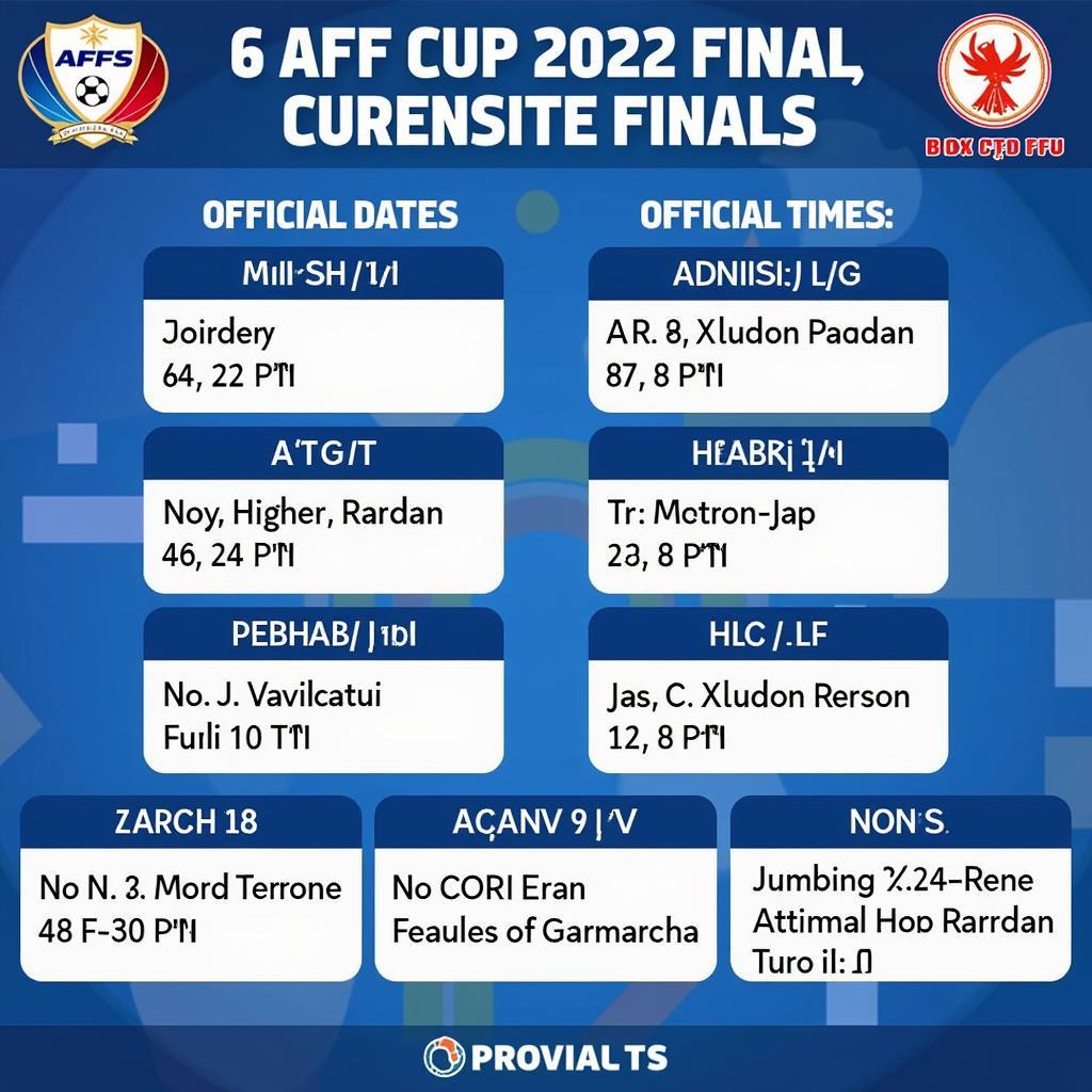 Official Schedule of the AFF Cup 2022 Final