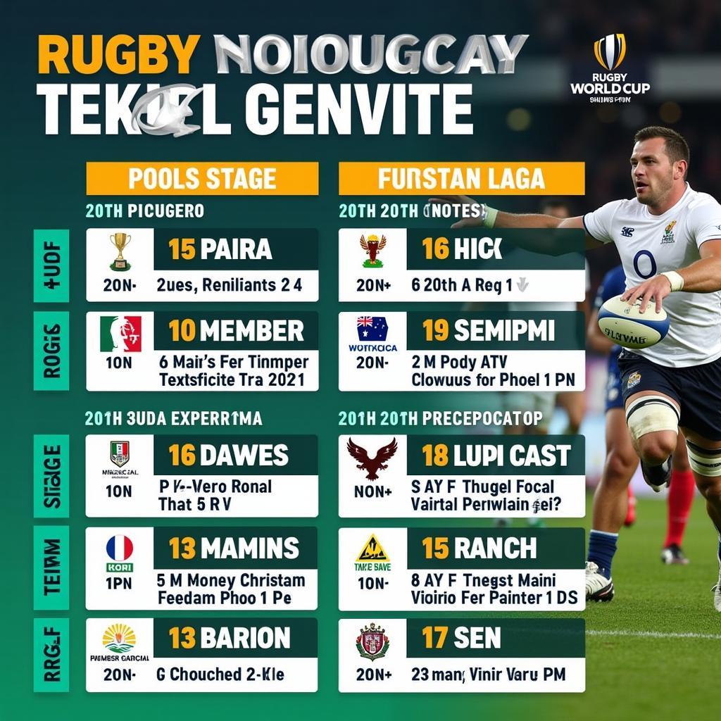 Rugby World Cup Schedule