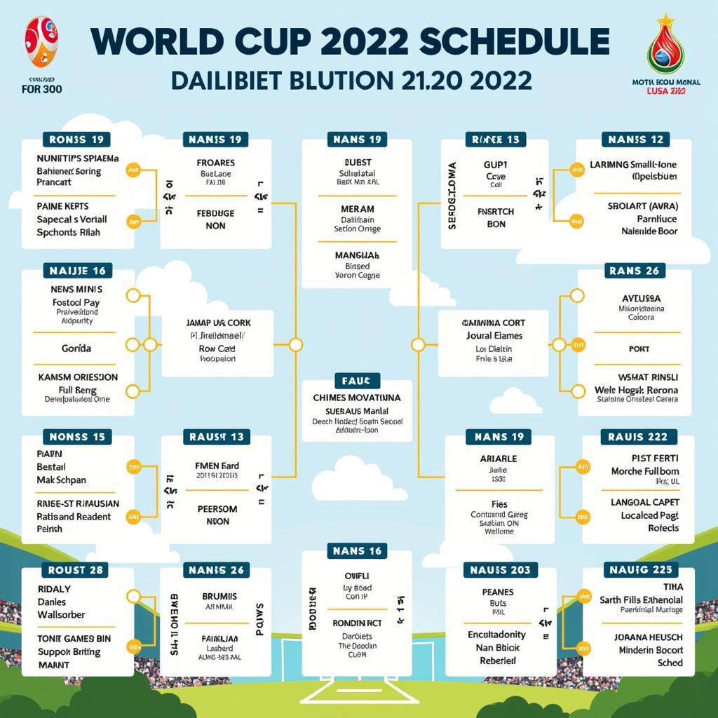 Lịch thi đấu World Cup 2022 chi tiết