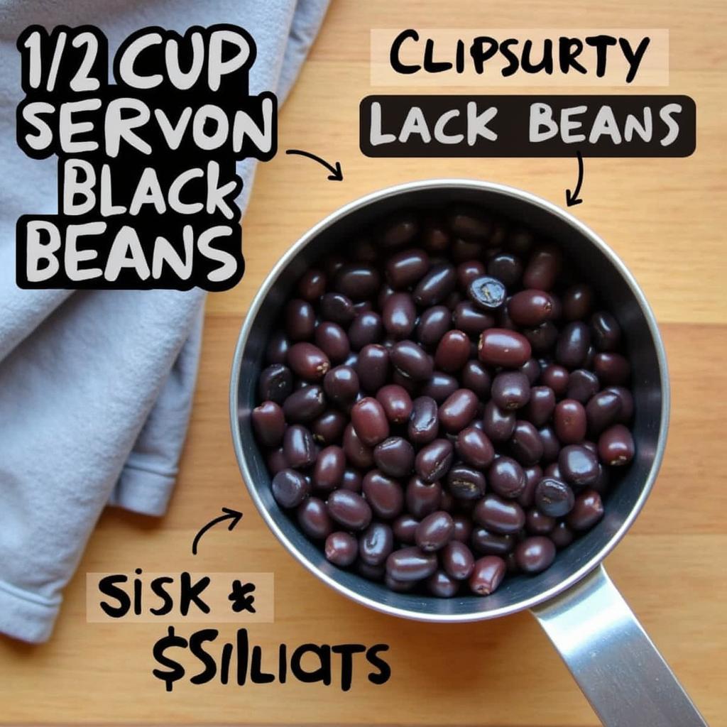 Calories in 1/2 Cup Black Beans