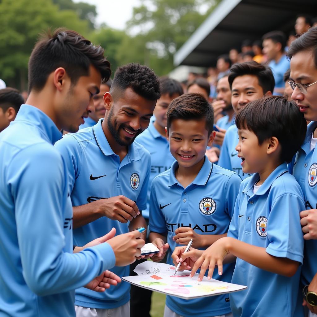 Man City giao lưu với người hâm mộ Việt Nam