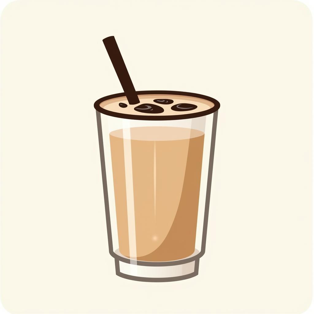 Thiết kế logo trà sữa với milk tea cup vector