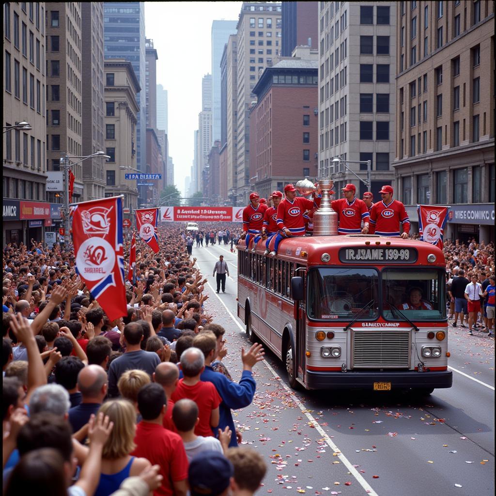 Montreal Canadiens 1993 Stanley Cup parade