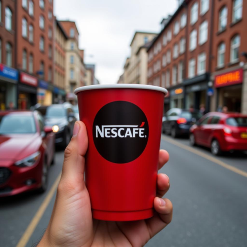 Thiết kế cốc đỏ nổi bật của Nescafe Red Cup