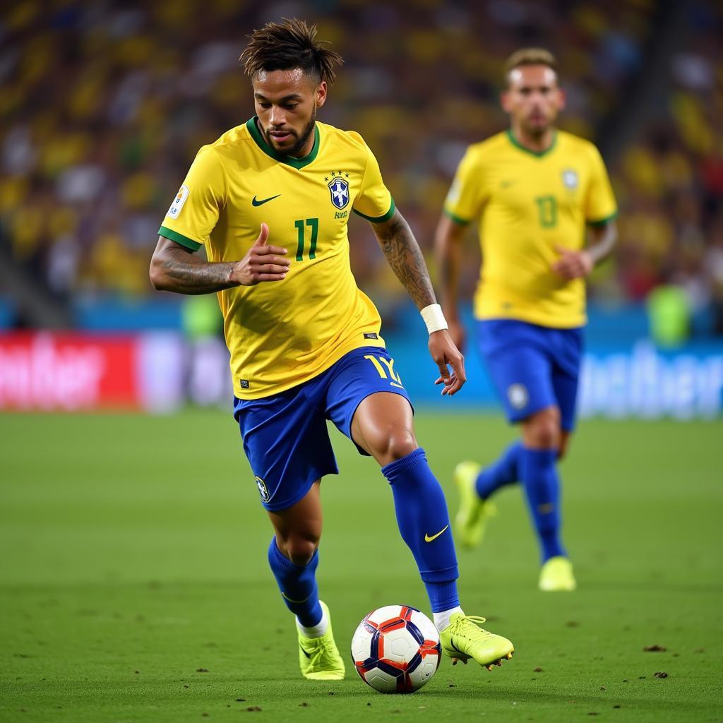 Neymar dẫn dắt hàng công Brazil tại World Cup 2018