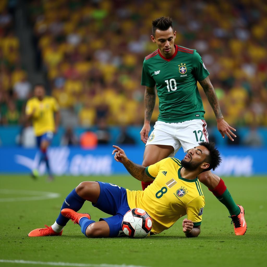 Neymar's Controversial Dive Against Mexico in the 2018 World Cup