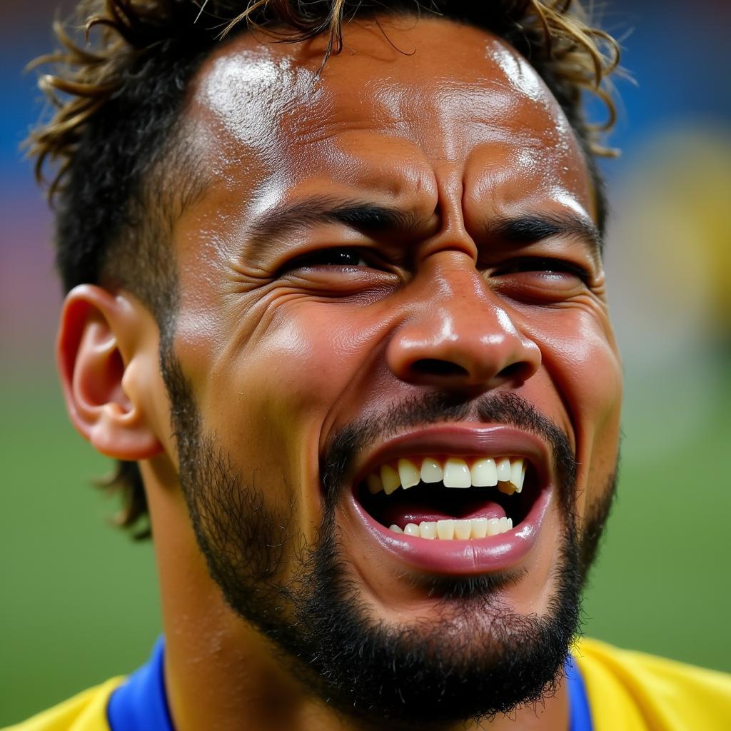 Neymar's Reaction to a Foul During the 2018 World Cup