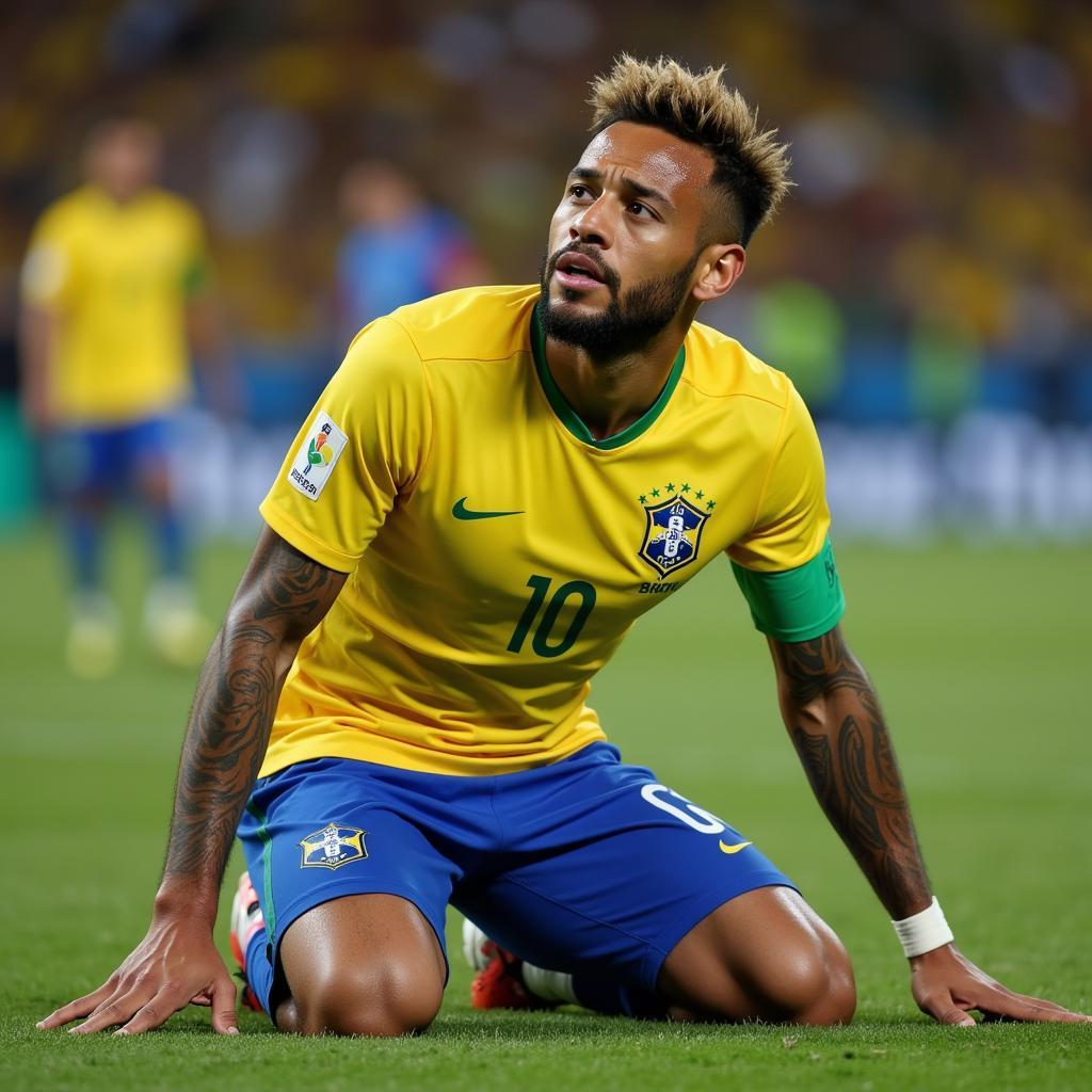 Neymar thất vọng tại World Cup 2018