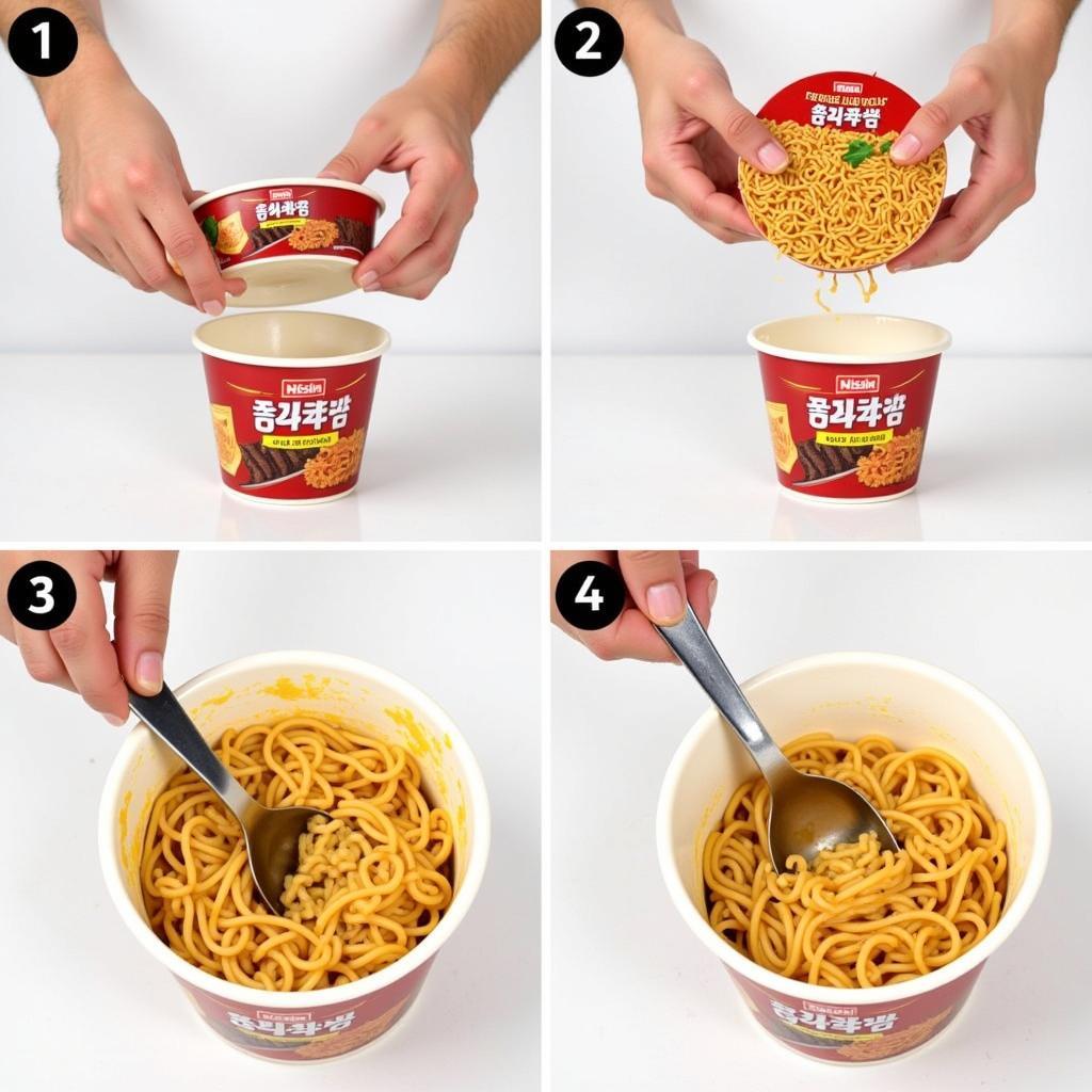 Nissin Cup Noodles Beef Chế Biến Nhanh Chóng