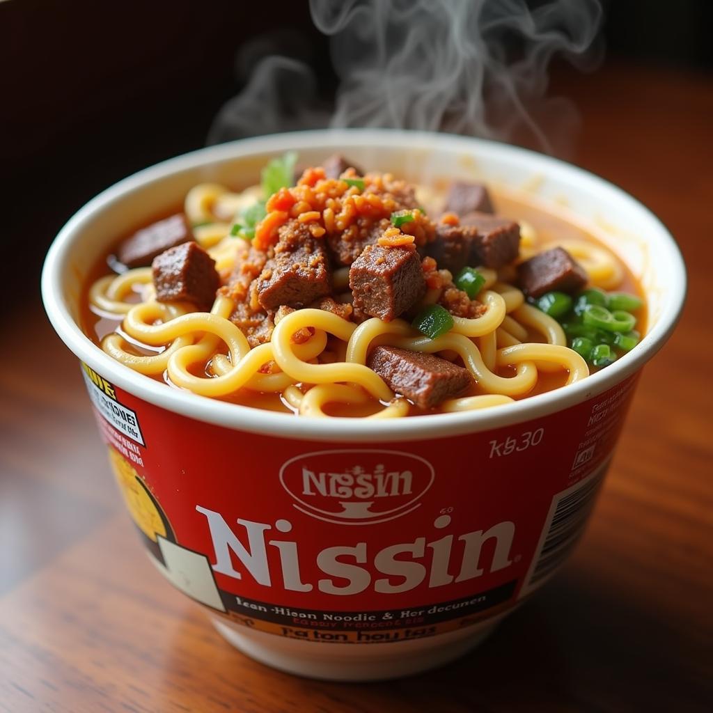 Nissin Cup Noodles Beef Hương Vị Đặc Trưng