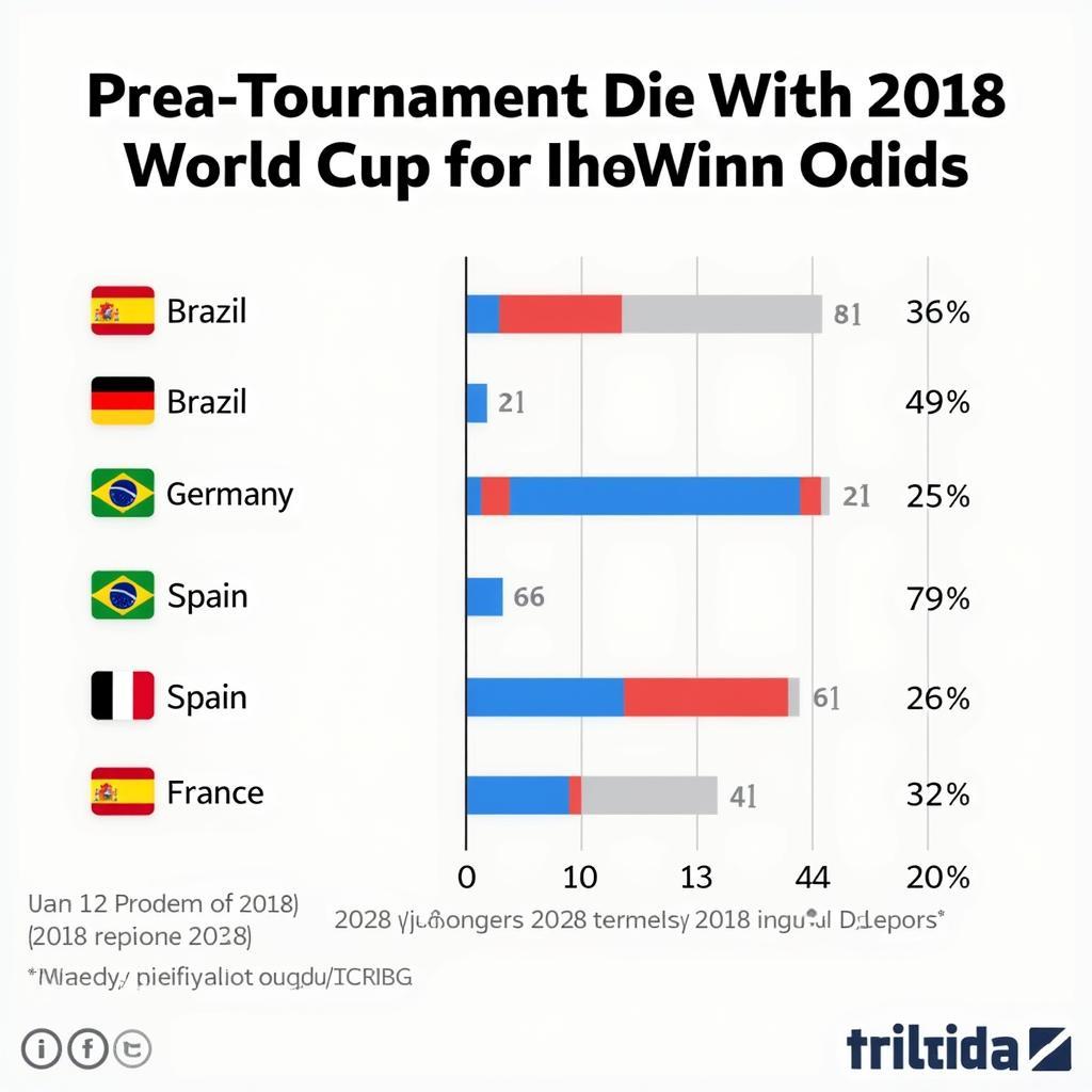 Phân tích tỷ lệ vô địch World Cup 2018