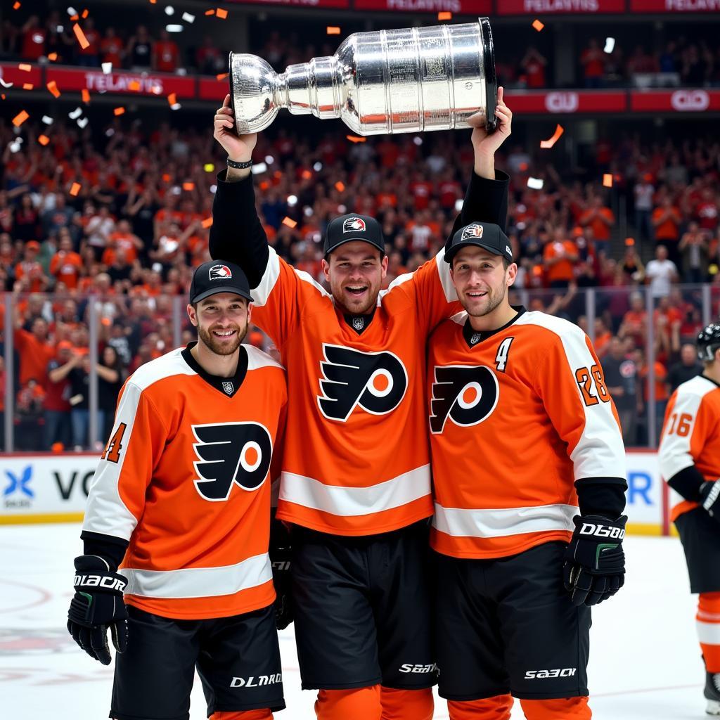 Philadelphia Flyers ăn mừng chiến thắng Stanley Cup