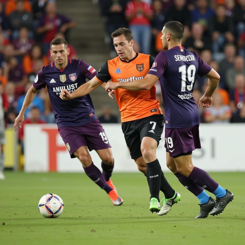 Brisbane Roar FC trong một trận đấu gần đây