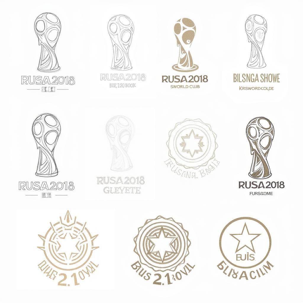 Quá trình thiết kế logo World Cup 2018