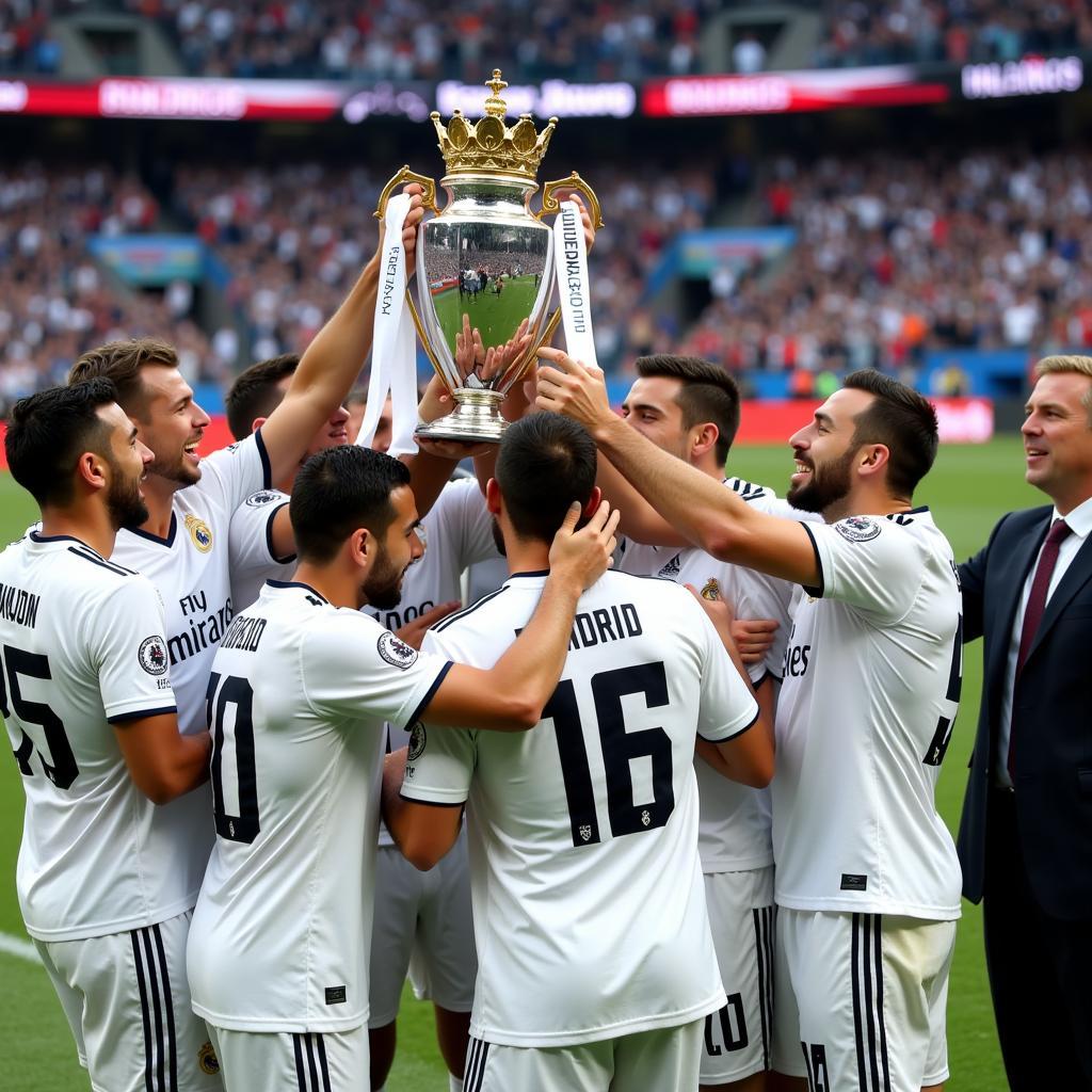 Real Madrid Vô Địch La Liga: Hình ảnh ăn mừng chiến thắng của Real Madrid tại La Liga