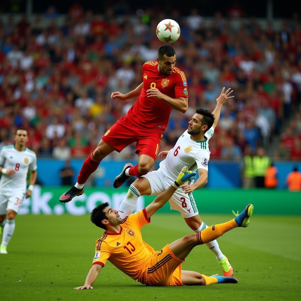 Robin van Persie bay người đánh đầu World Cup 2014