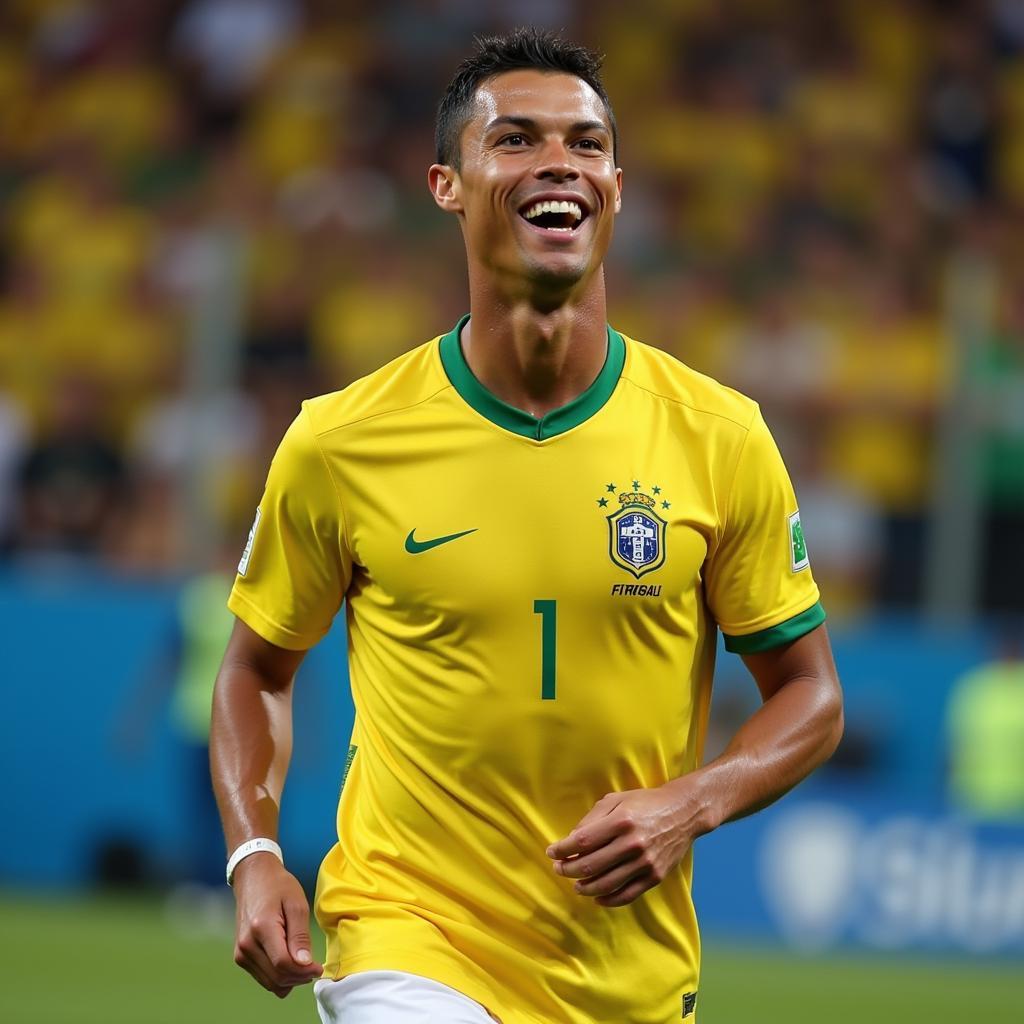 Ronaldo trong màu áo Brazil