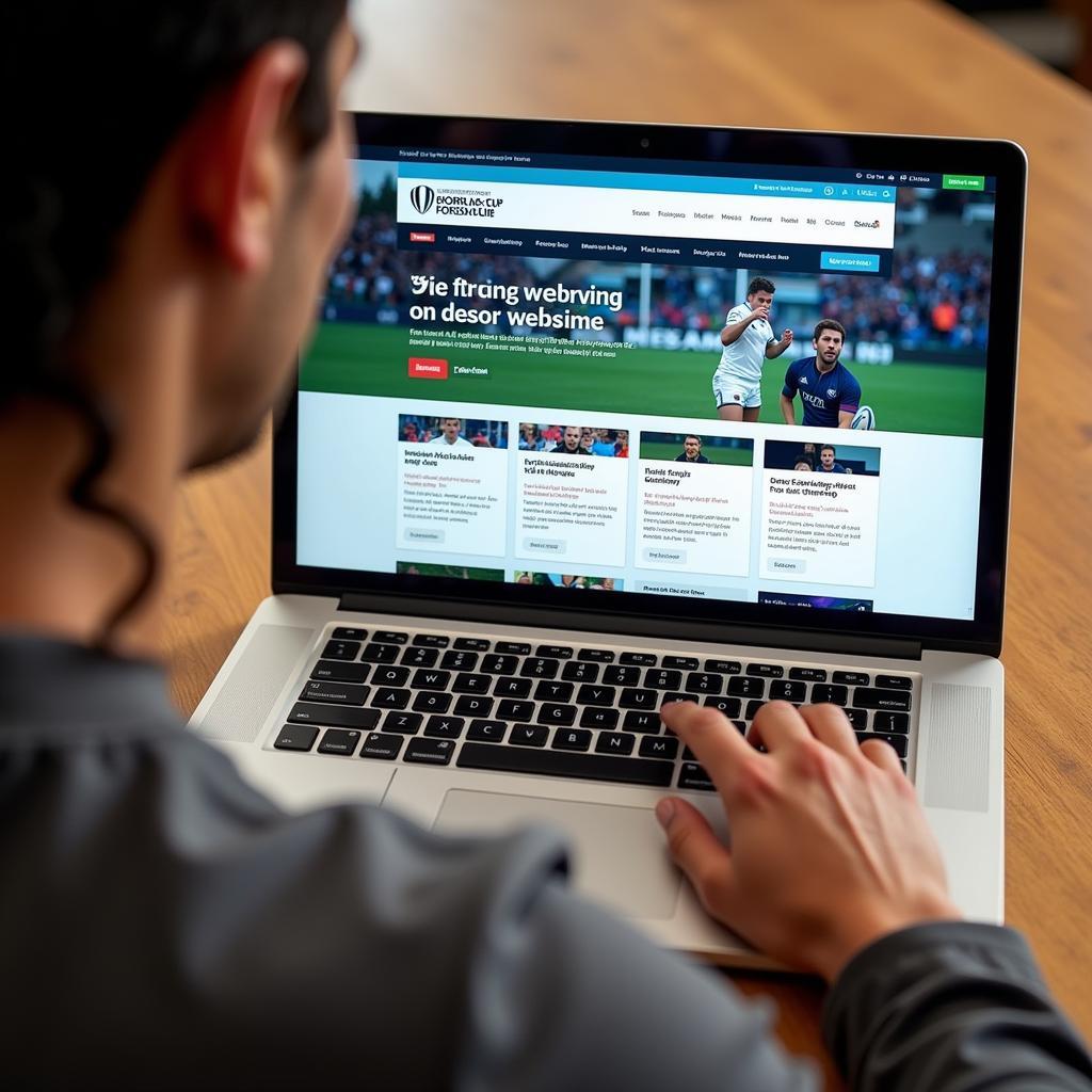 Navigating the Rugby World Cup Website