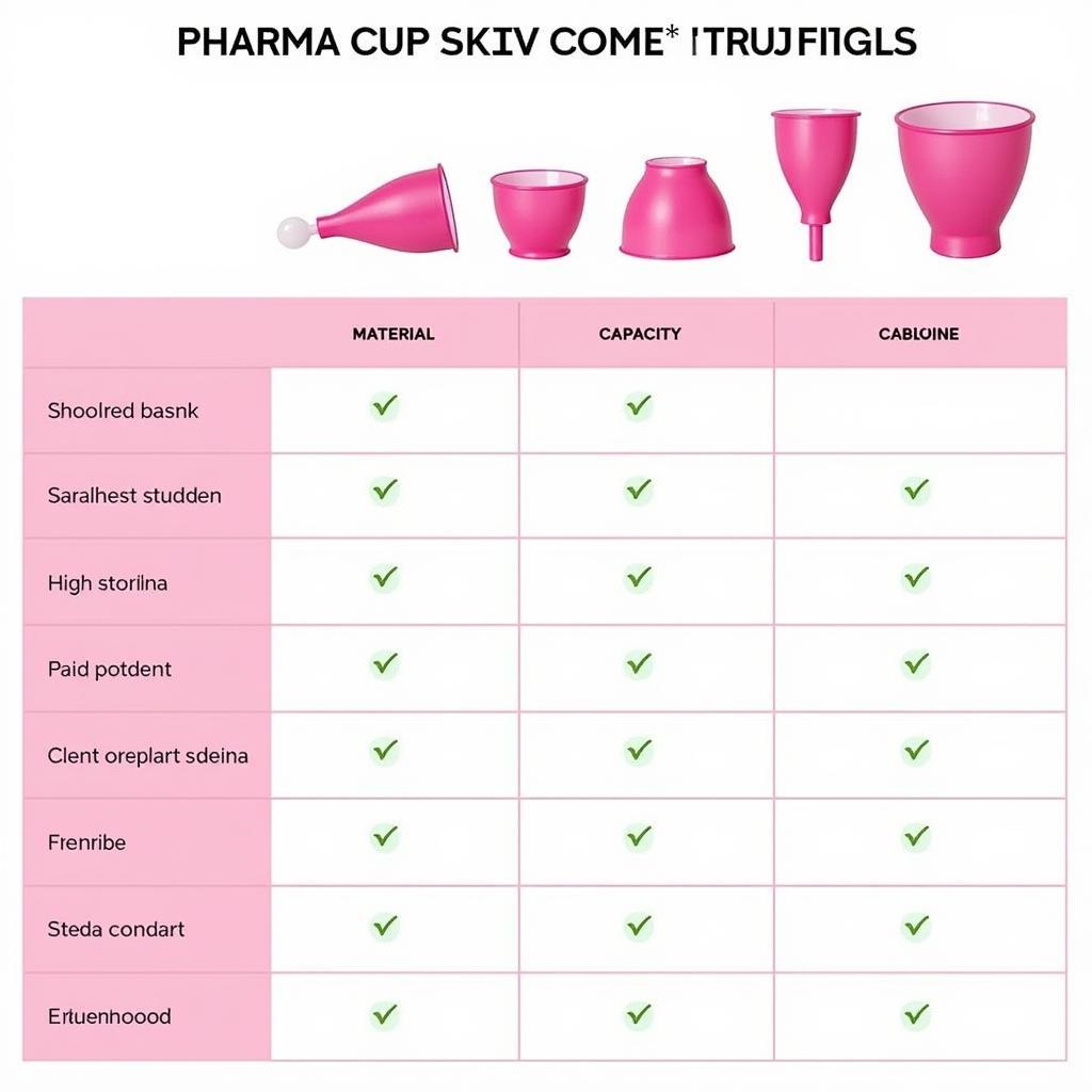 So sánh Pharma Cup với các loại cốc nguyệt san khác