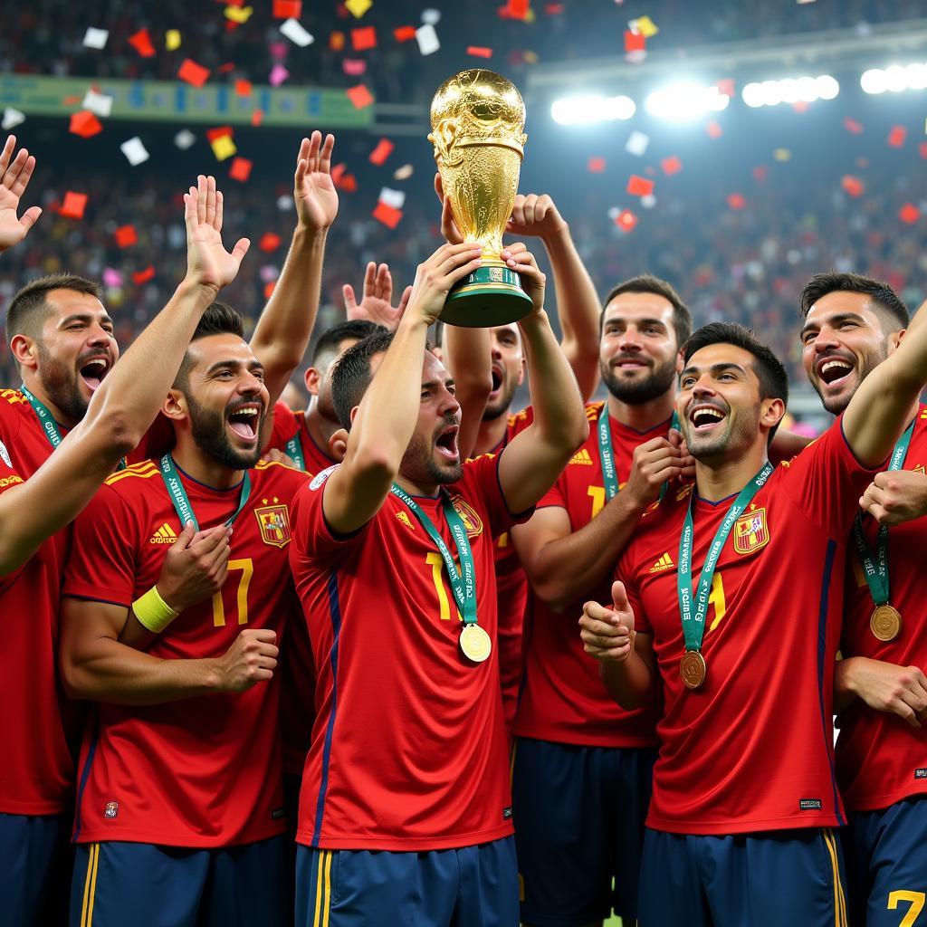 Spain's 2010 World Cup Victory Celebration