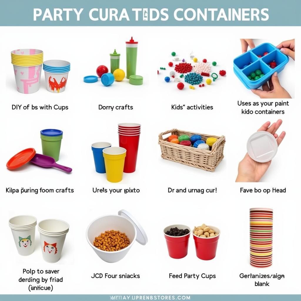 Creative uses of party cups with lids