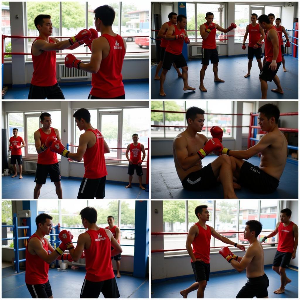 Hình ảnh tập luyện tại CLB boxing Hải Phòng