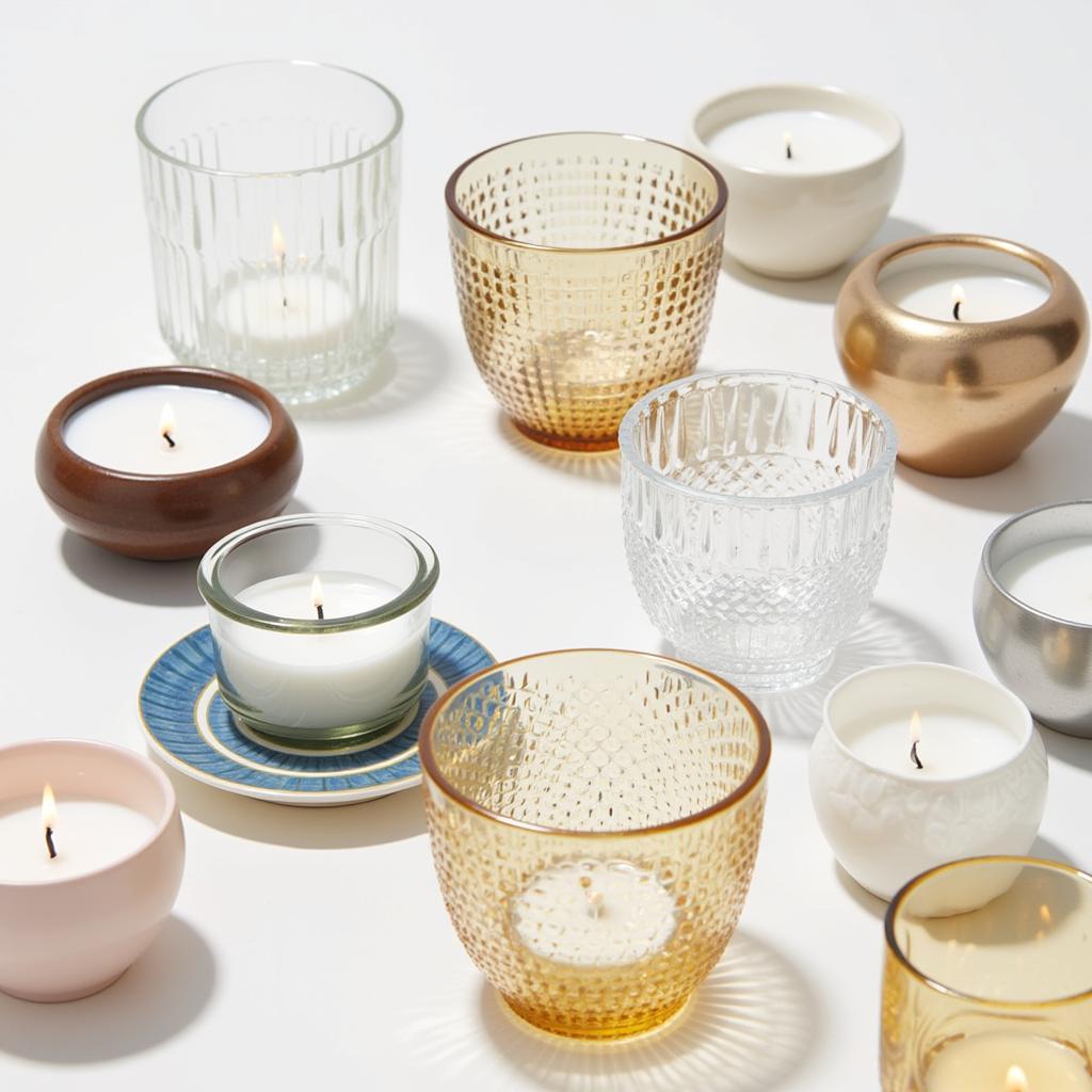 Hình ảnh minh họa sự đa dạng của tealight cups