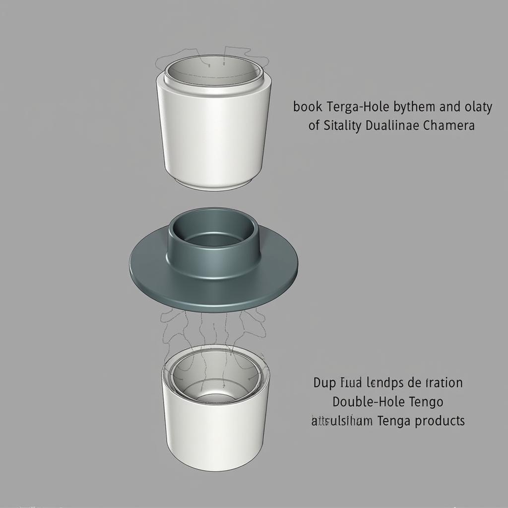 Thiết kế độc đáo của Tenga Double Hole Cup với hai khoang riêng biệt