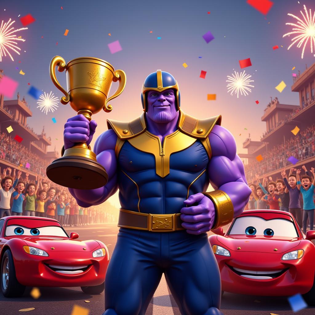 Thanos Chiến Thắng Piston Cup