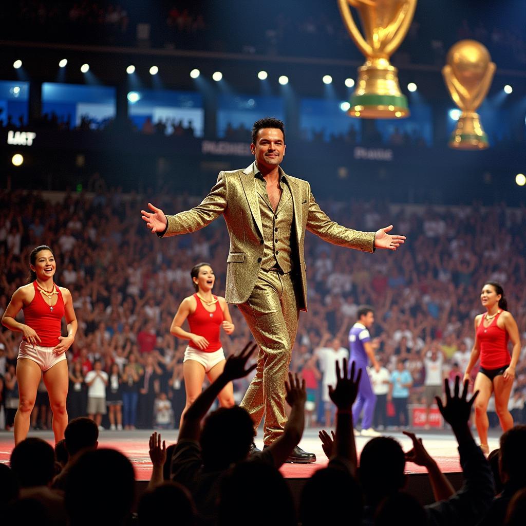 Ricky Martin trình diễn The Cup of Life tại World Cup 1998