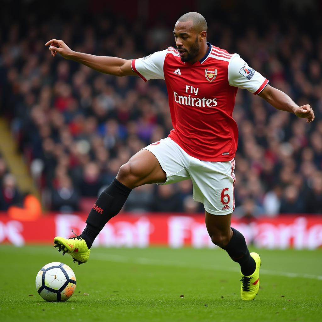 Thierry Henry thể hiện kỹ năng ghi bàn tuyệt vời trong màu áo Arsenal