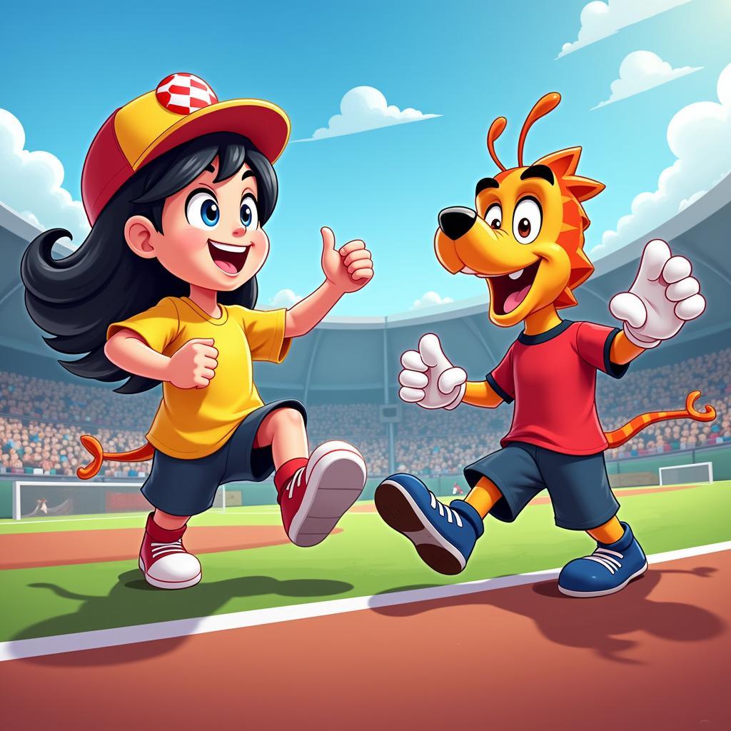 Trải nghiệm game Toon Cup với đồ họa hoạt hình vui nhộn và lối chơi đơn giản, hấp dẫn.