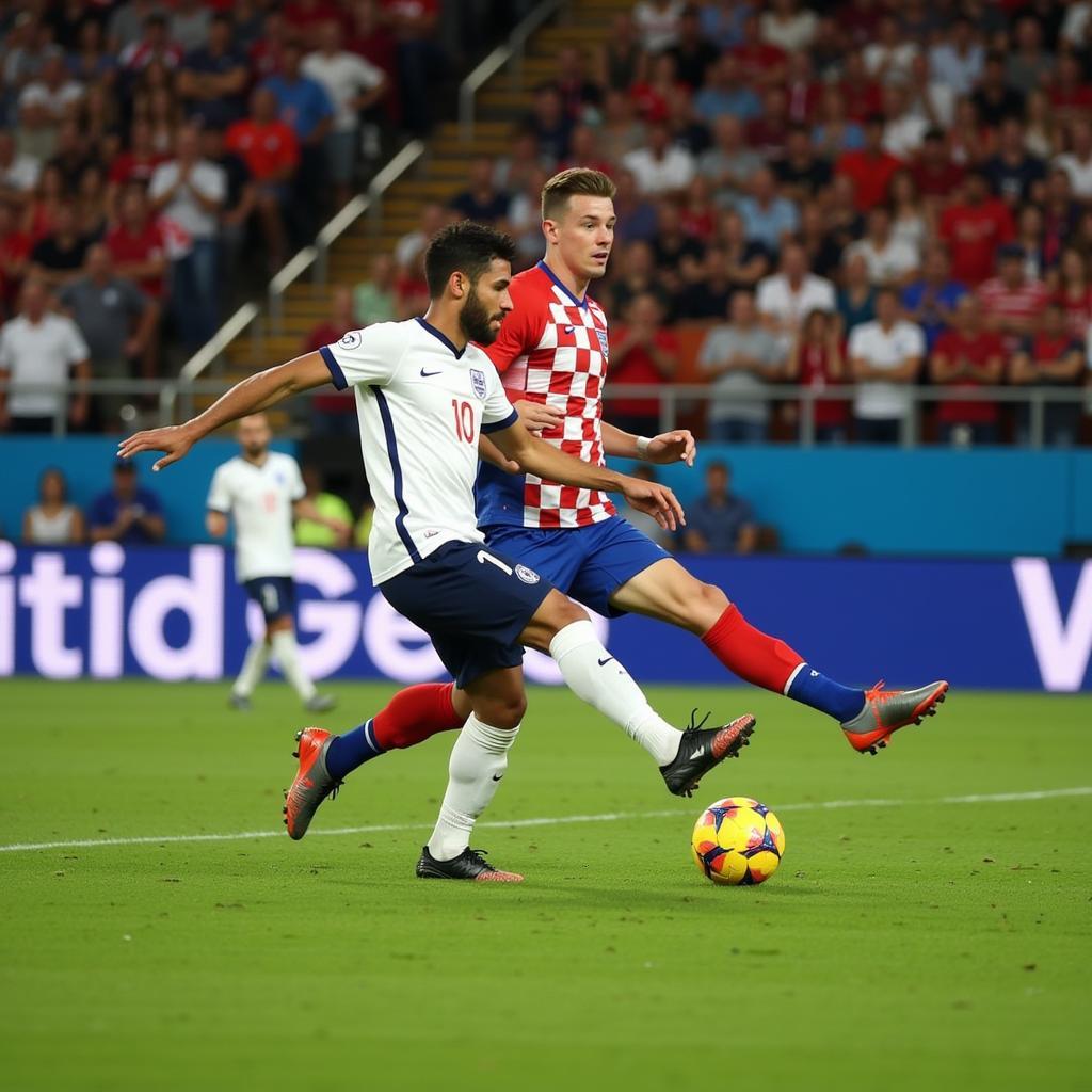 Trận bán kết World Cup 2018 giữa Anh và Croatia