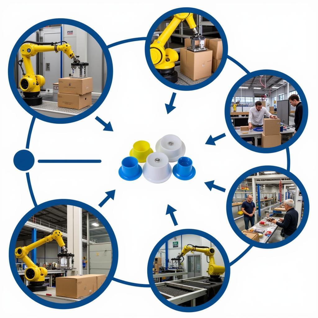 Ứng dụng cốc hút chân không SMC trong công nghiệp