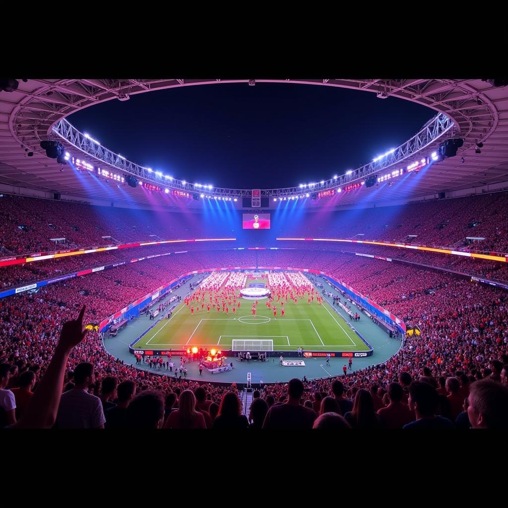 Lễ khai mạc World Cup 2018 tại sân vận động Luzhniki, Moscow, Nga.