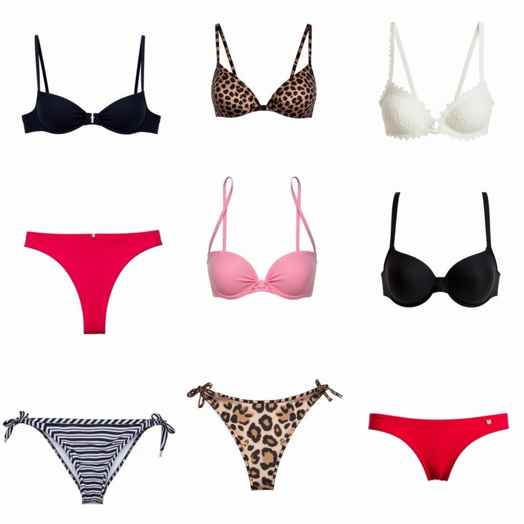 A cup bikini với nhiều màu sắc đa dạng