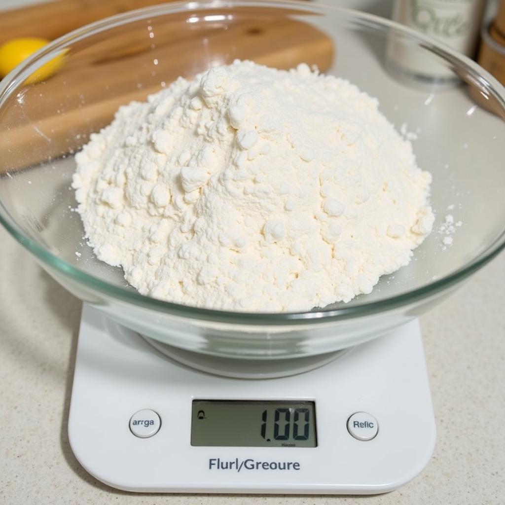 Accurate Flour Measurement Using a Kitchen Scale