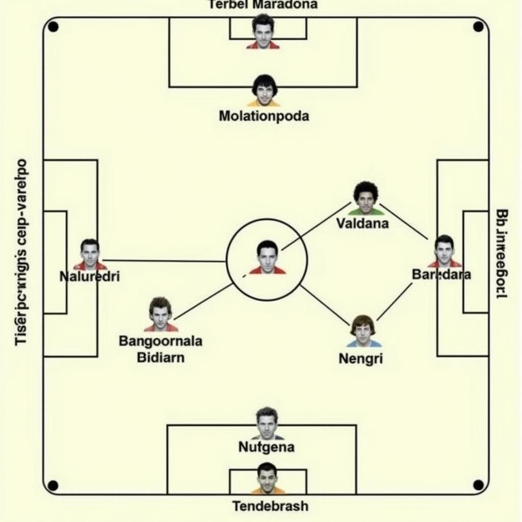 Argentina's 3-5-2 formation at the 1986 World Cup